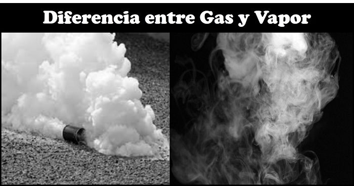 Diferencia entre gas y vapor